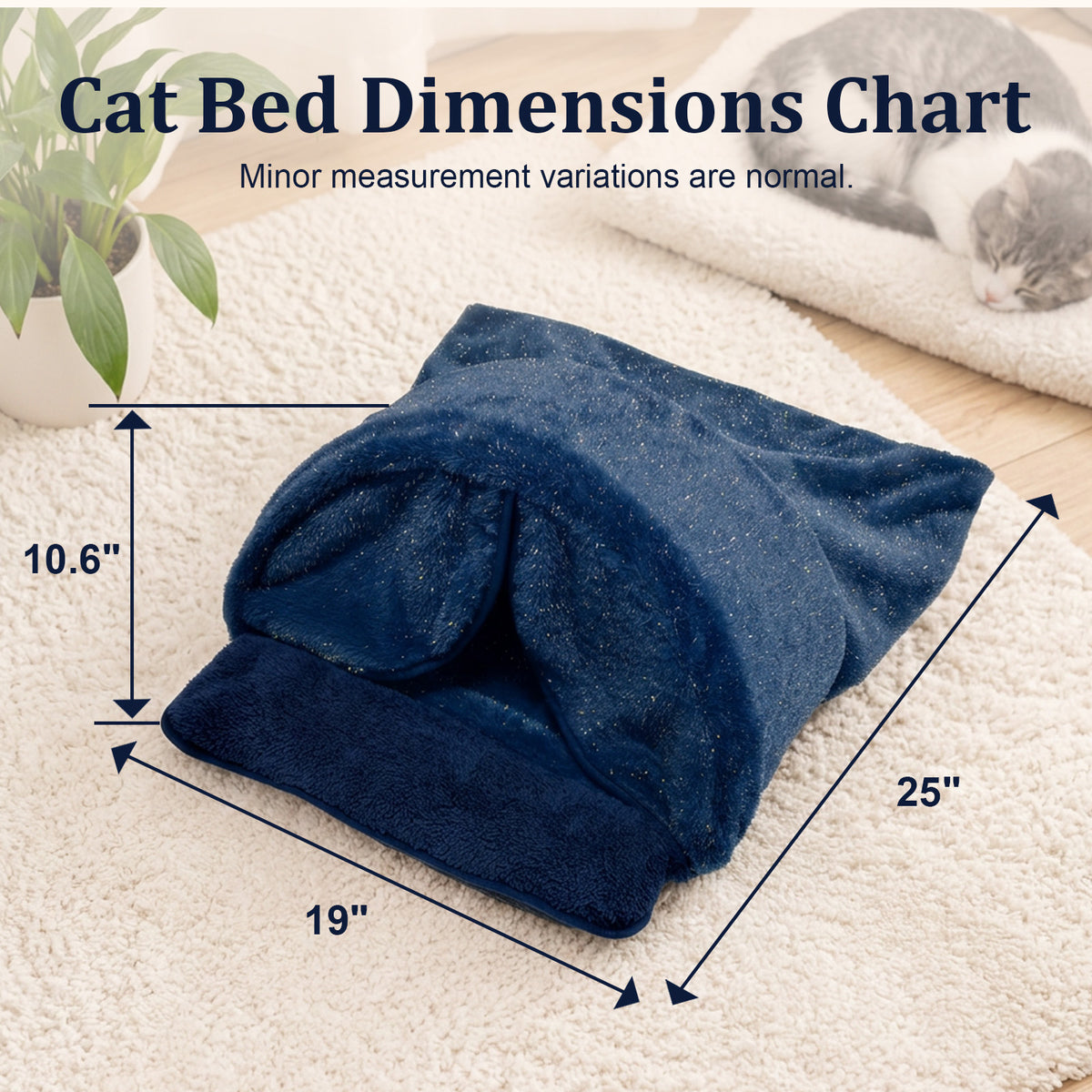 GGIB Cozy Cat Cave Bed