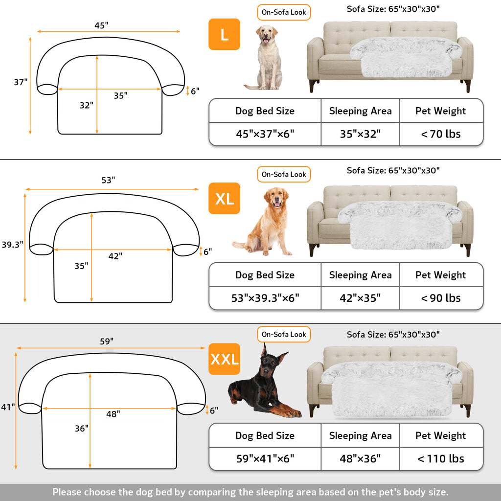 GGIB Calming Dog Bed for Couch