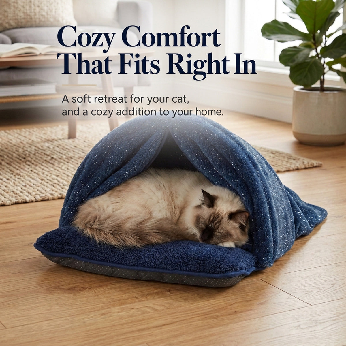 GGIB Cozy Cat Cave Bed